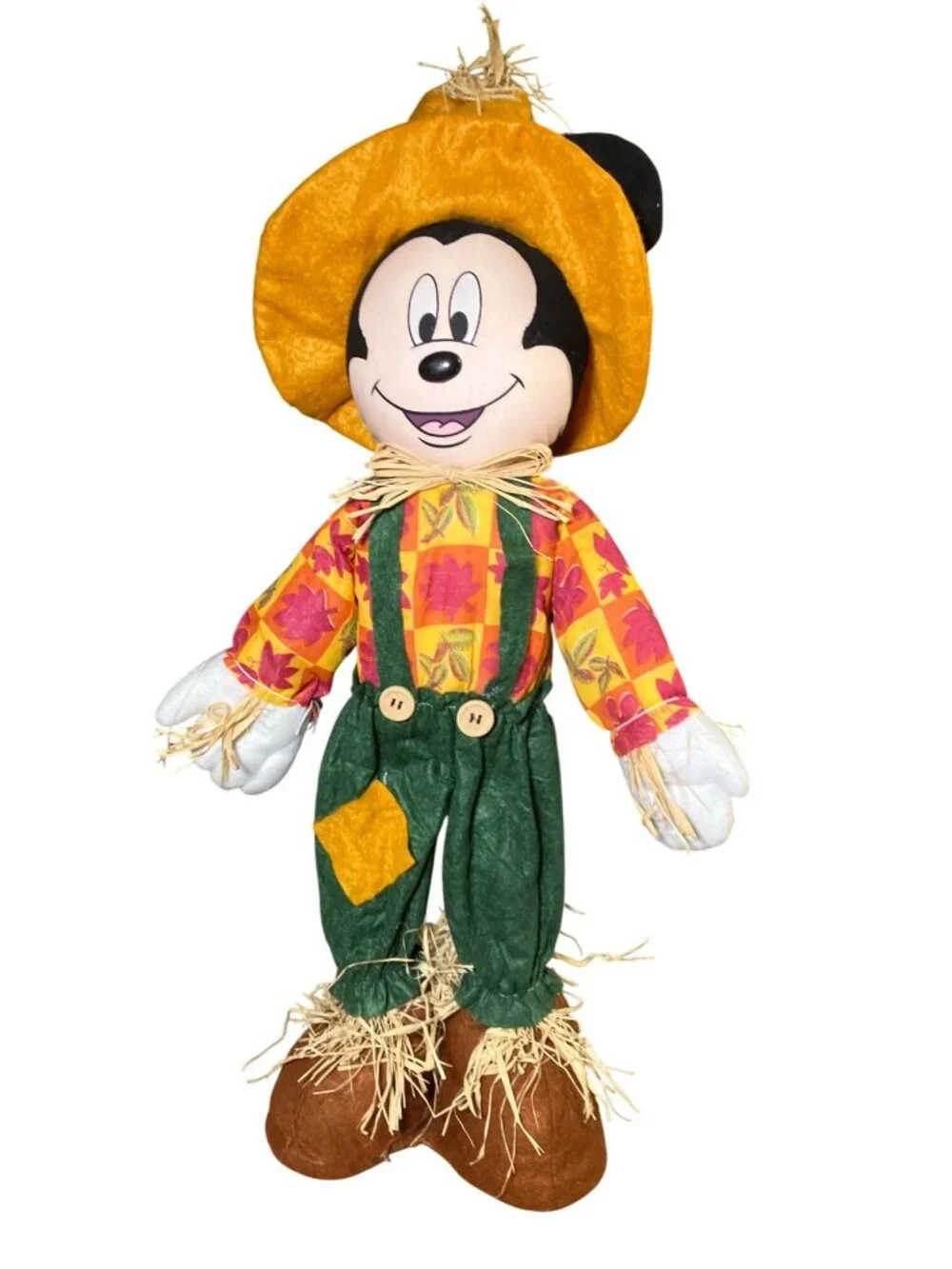 Mickey Mouse Scarecrow Fall Harvest Plush Decoration 18